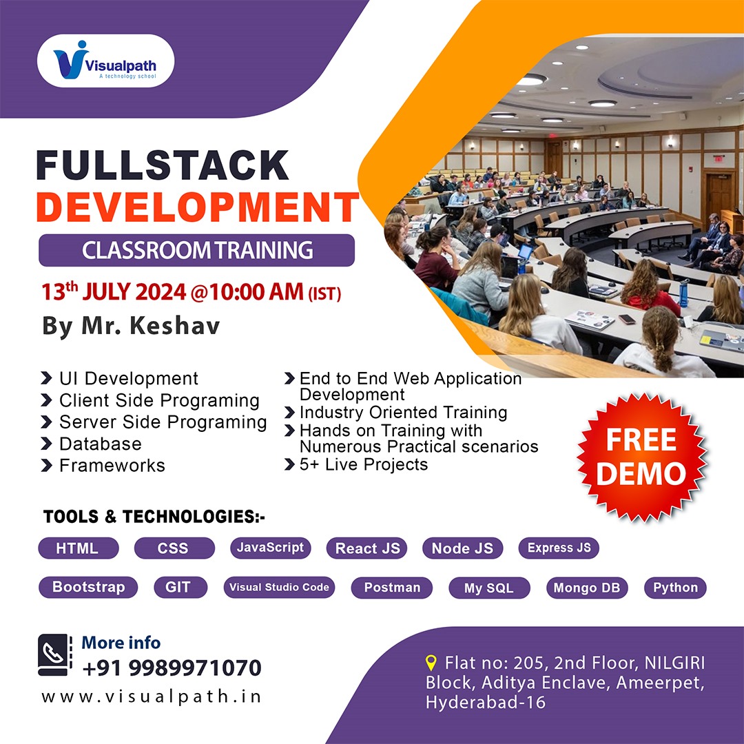 mern full stack course in Ameerpet