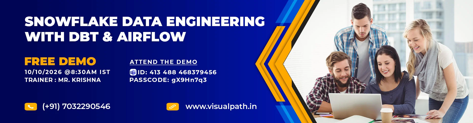 Snowflake Data Engineering with DBT and Airflow Online Training