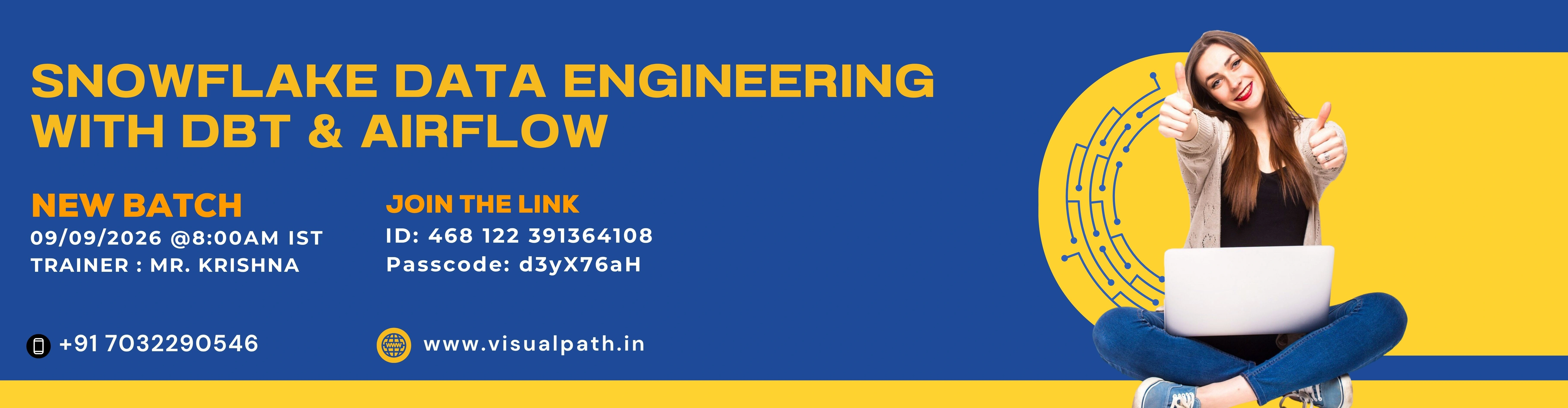 Snowflake Data Engineering with DBT and Airflow Online Training